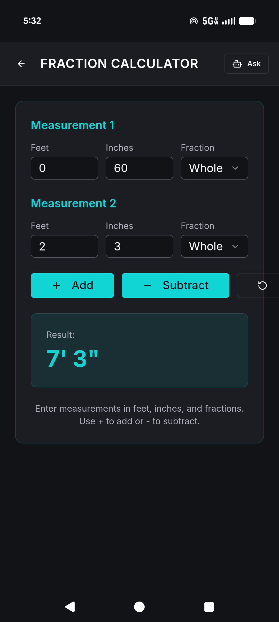 Jolt Fraction Calculator